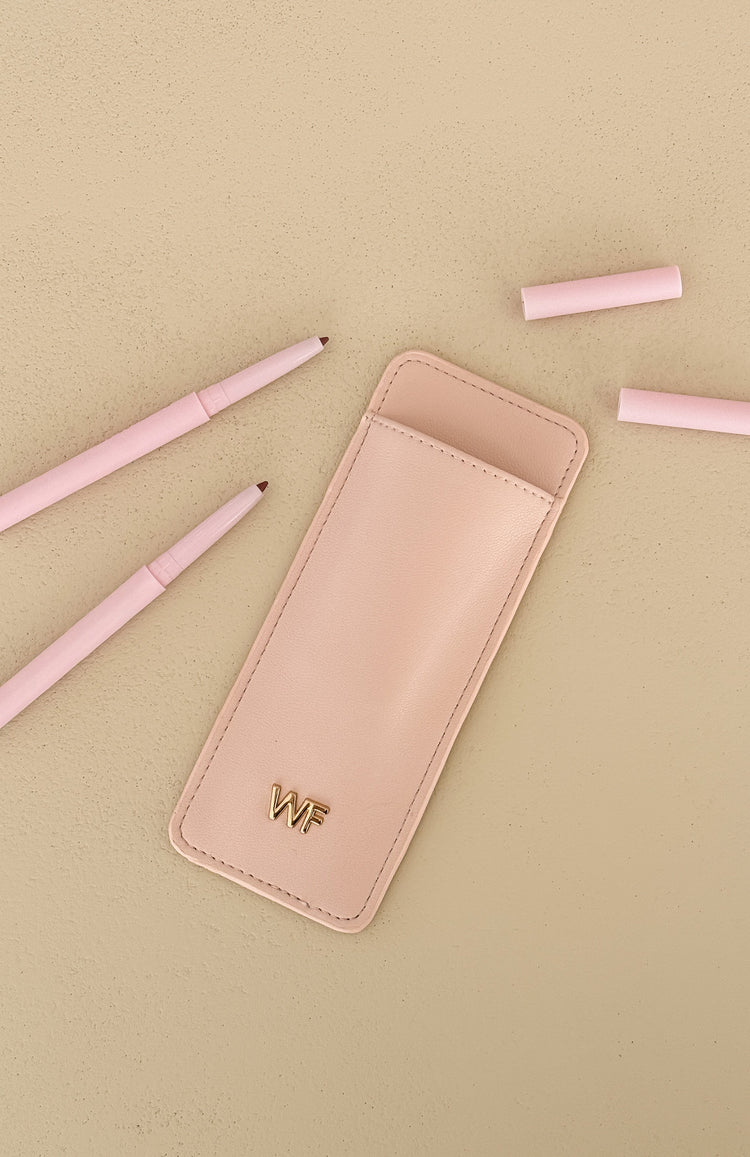Alessia Lip Liner Case & Mirror Baby Pink
