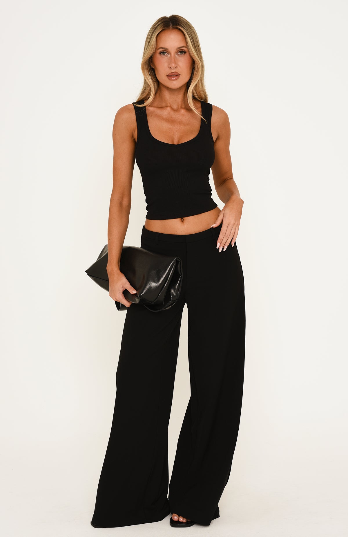 All Day Wide Leg Pants Black
