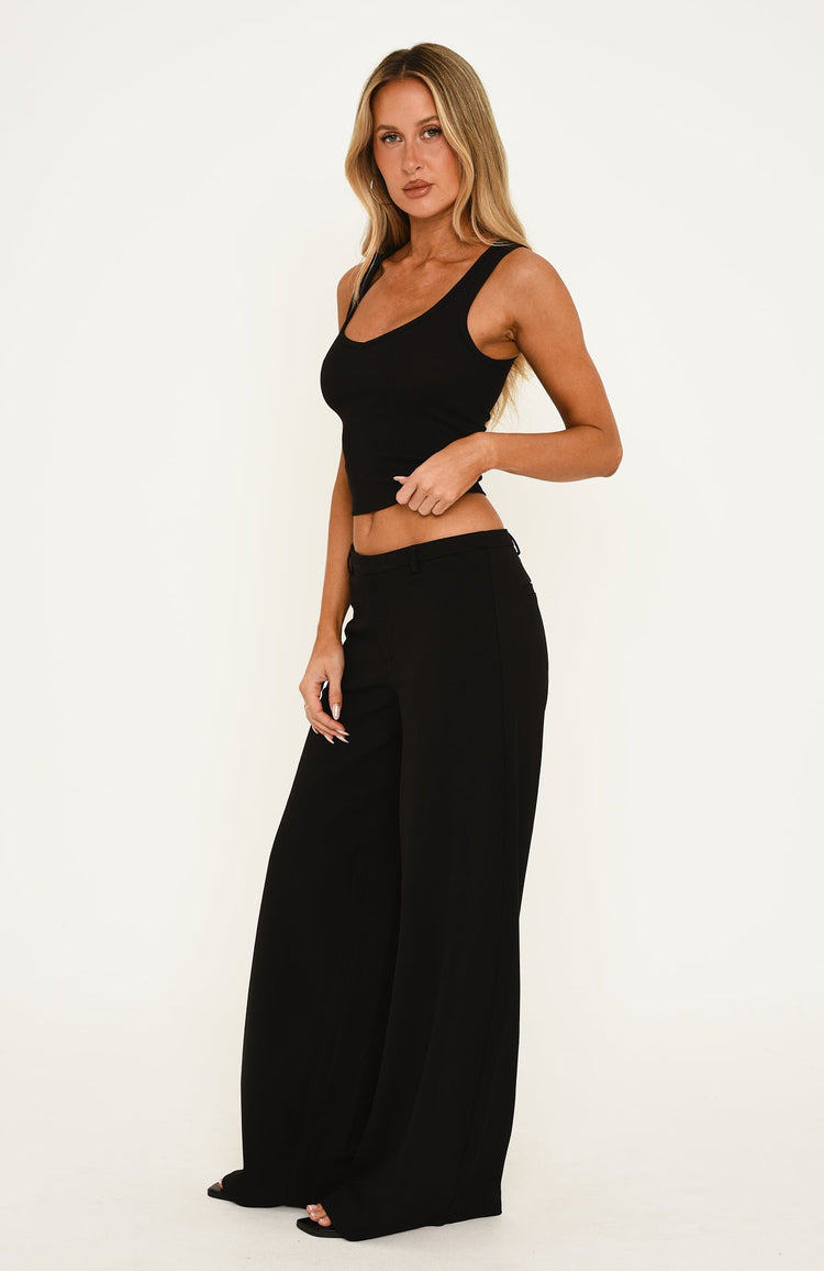 All Day Wide Leg Pants Black