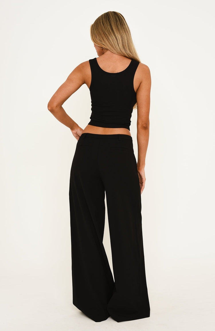 All Day Wide Leg Pants Black