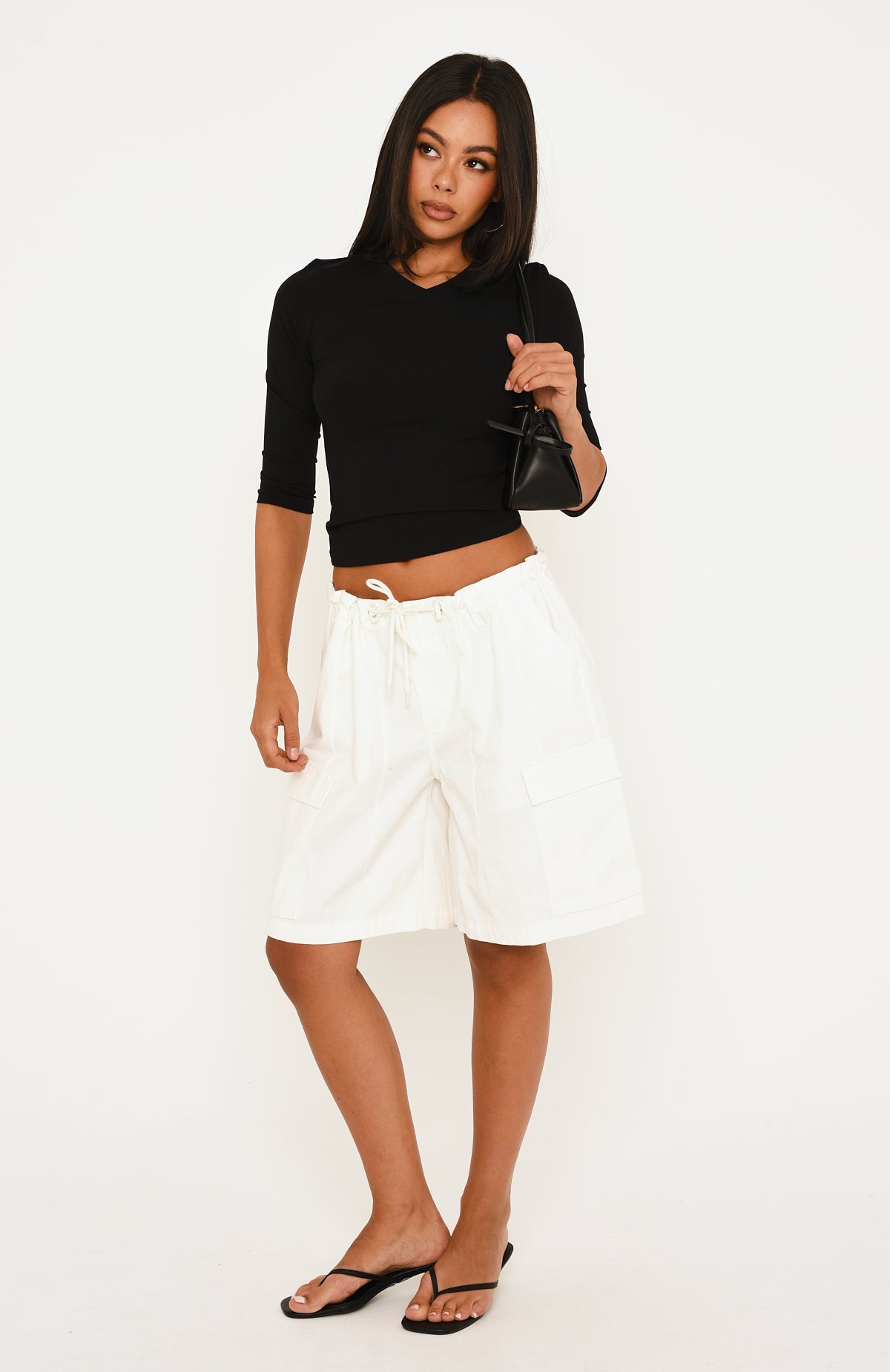 Always In Hindsight Cargo Shorts White