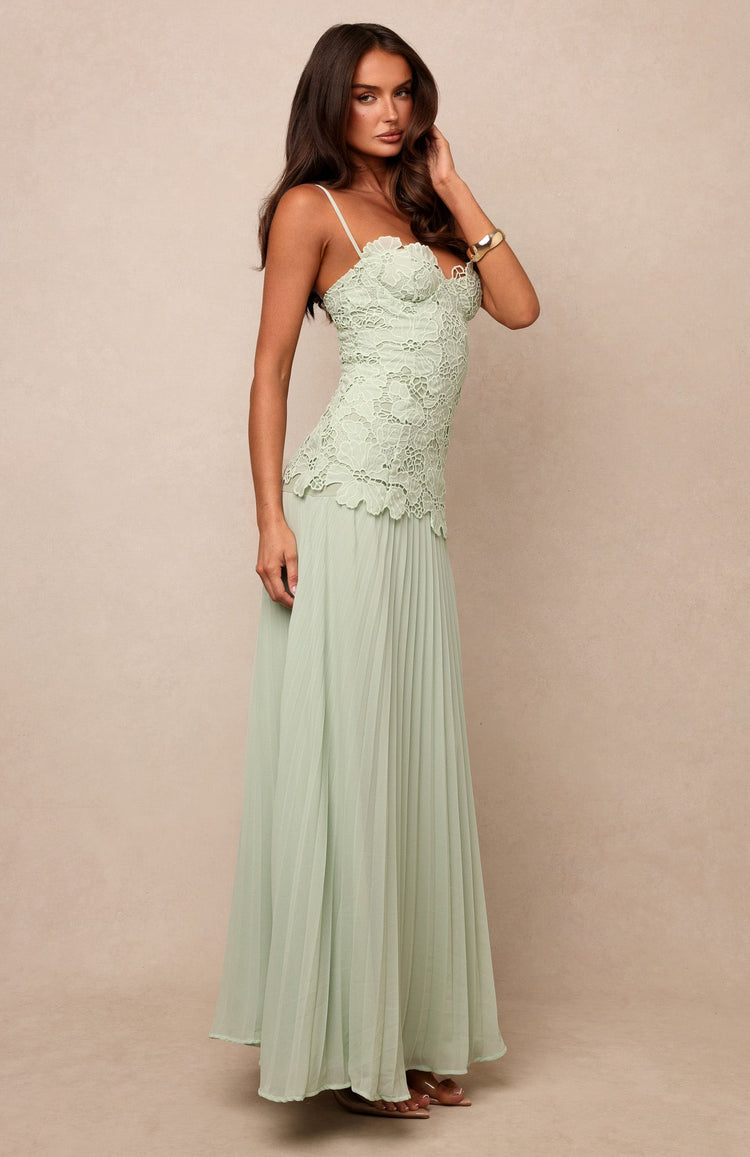 Borrowed Heart Maxi Dress Mint