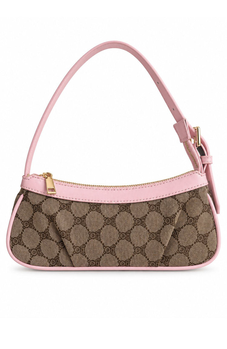 Amelie Shoulder Bag Pink & Light Brown