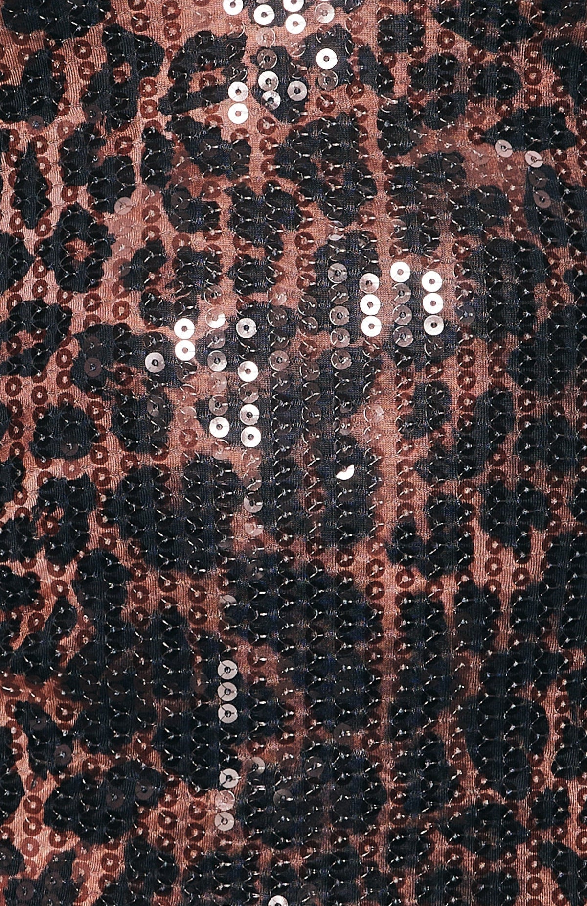 Calla Sequin Top Leopard