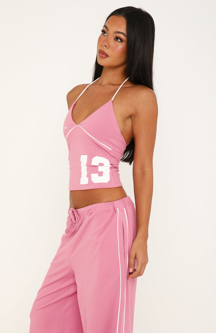 Can't Help The Feeling Halter Top Dusty Plum
