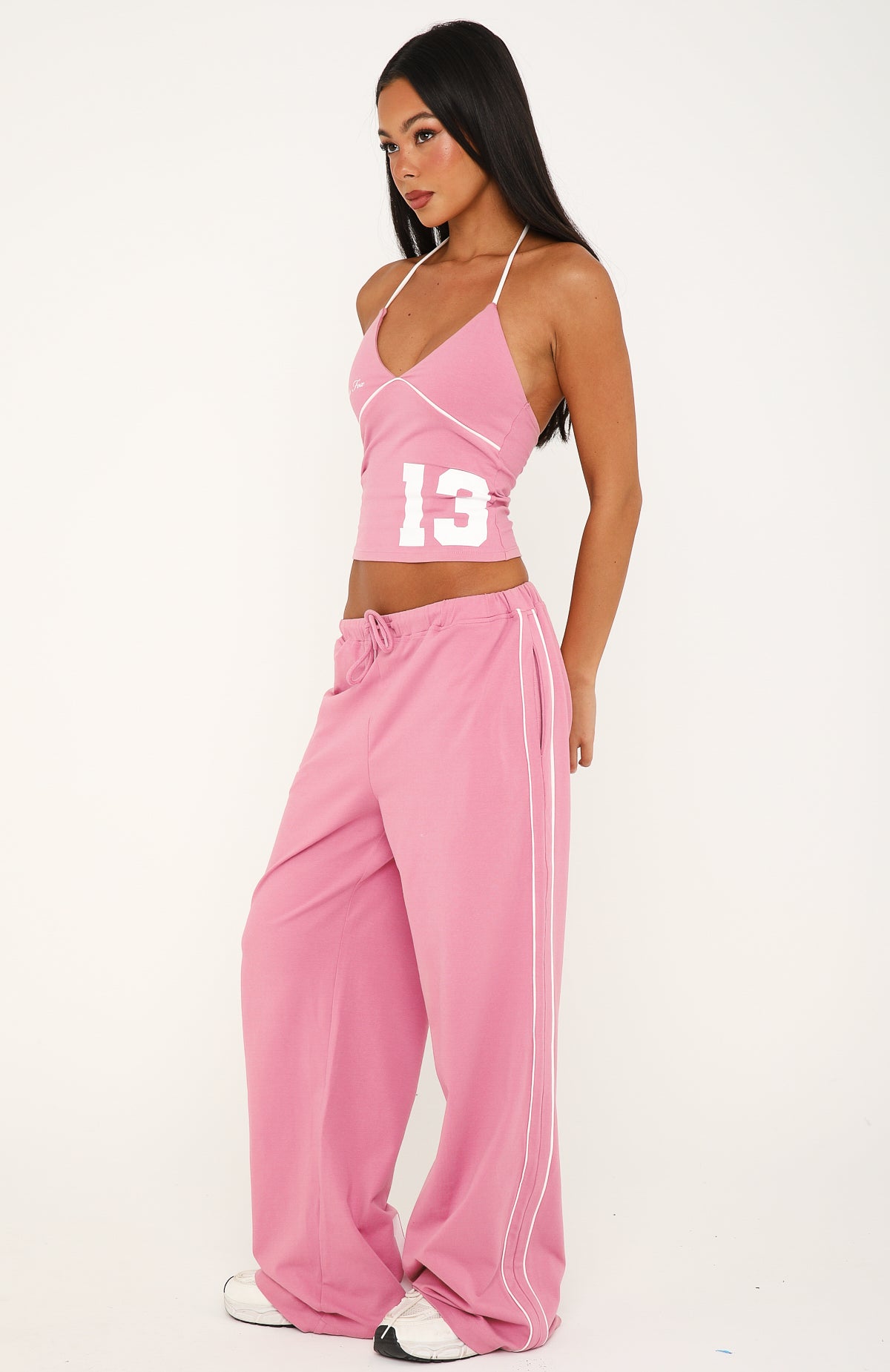 Can't Help The Feeling Track Pants Dusty Plum