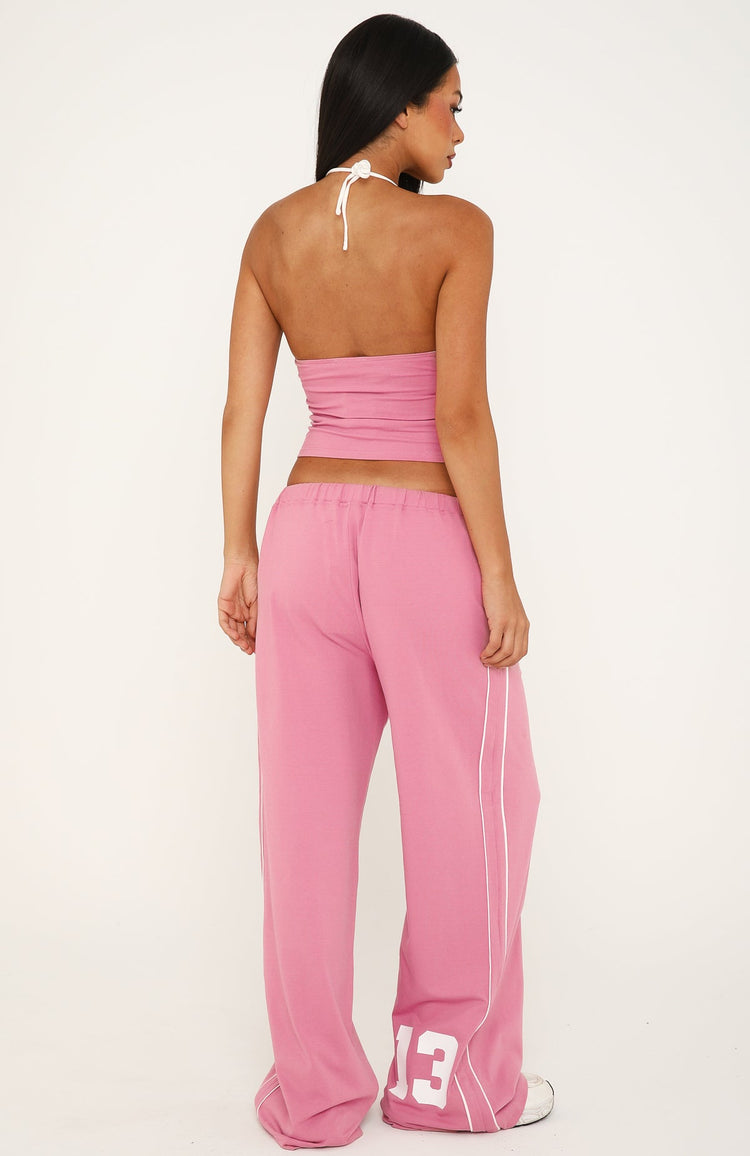 Can't Help The Feeling Track Pants Dusty Plum