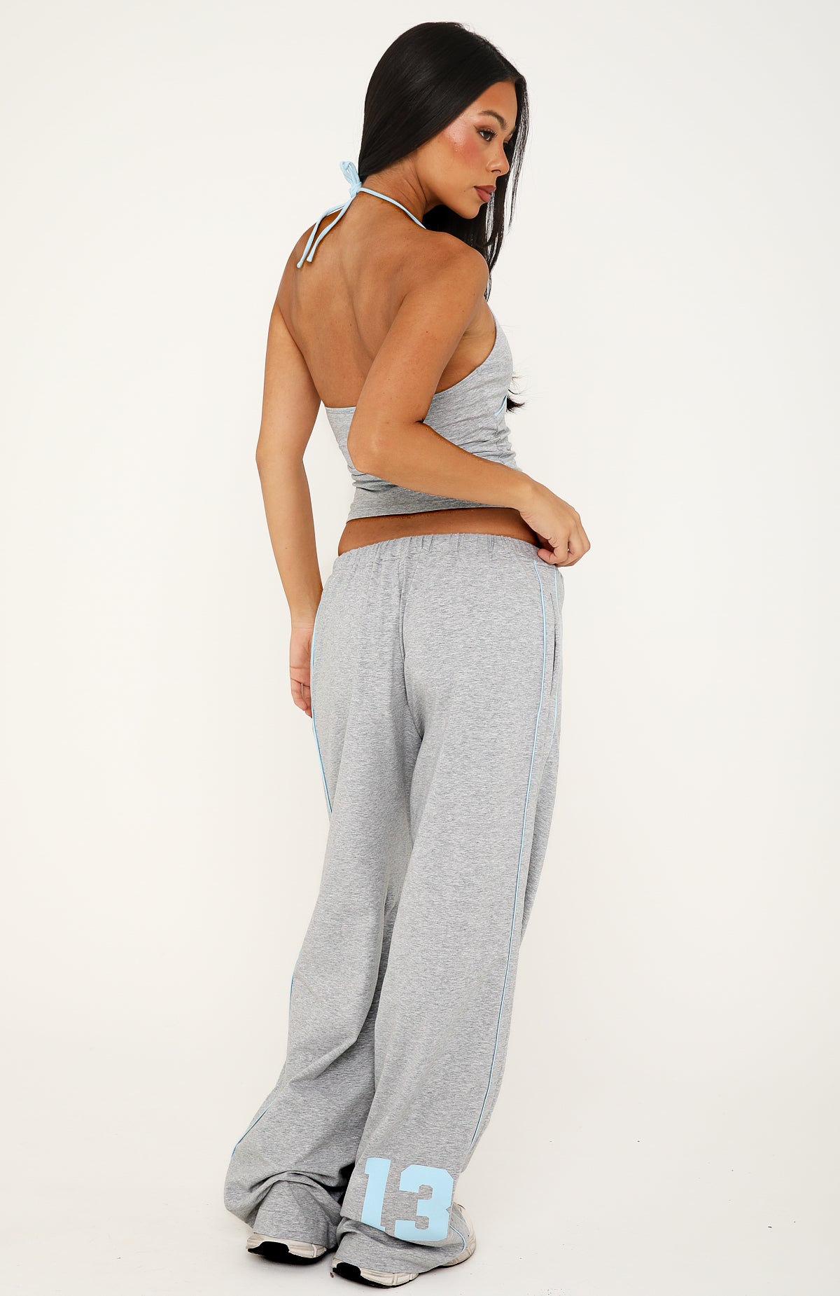 Can't Help The Feeling Track Pants Grey Marle