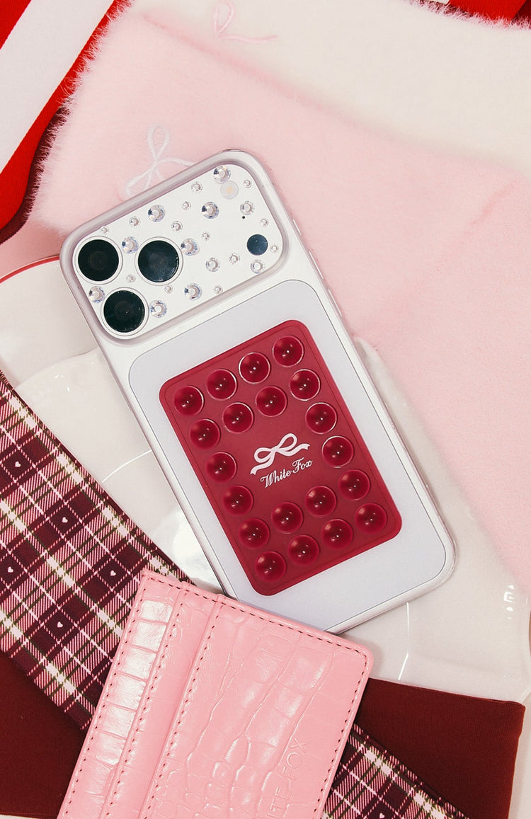 Let's Turn It Up Phone Grip  Burgundy/Pink
