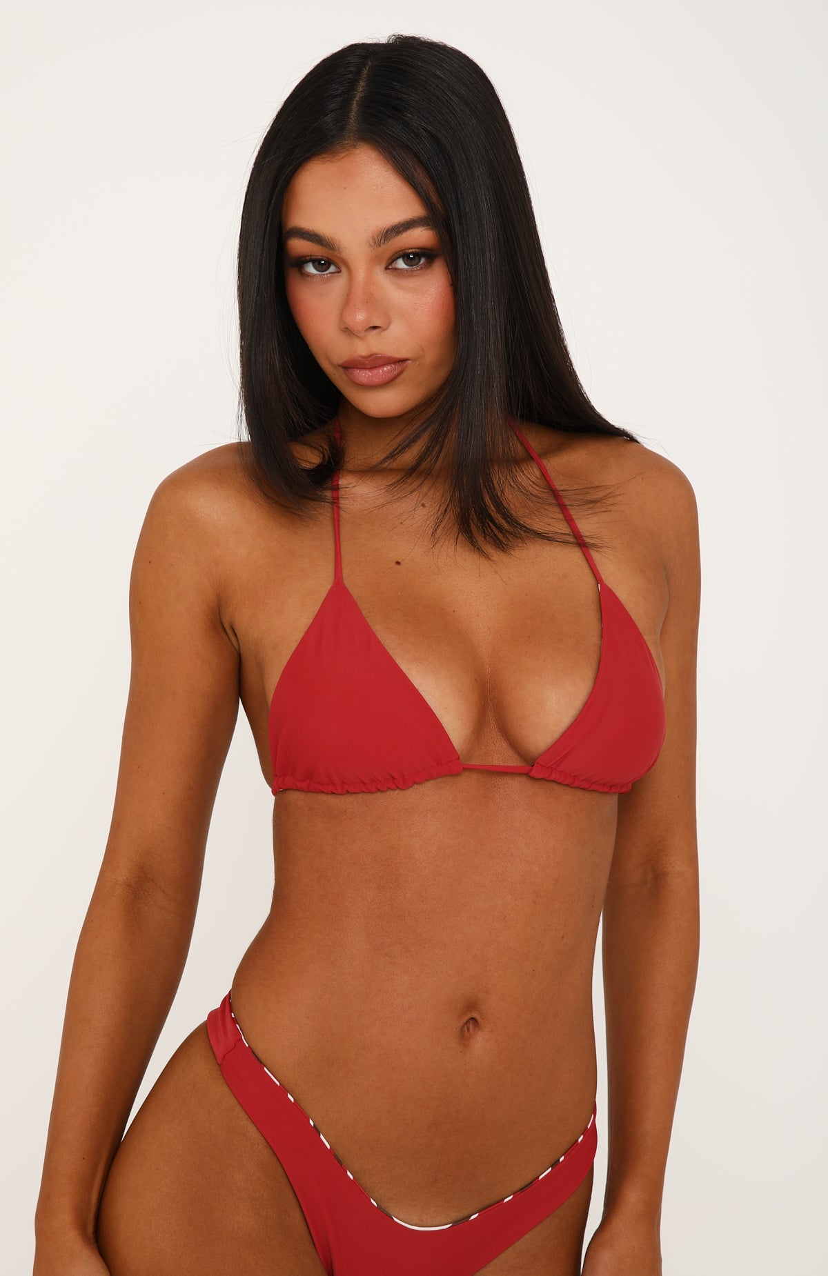 Coolum Reversible Bikini Top Cherry Ripe