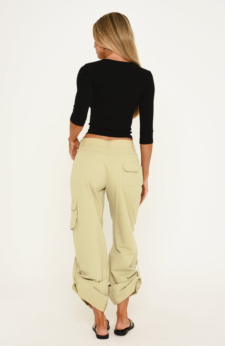 Free Spirit Cargo Pants Khaki