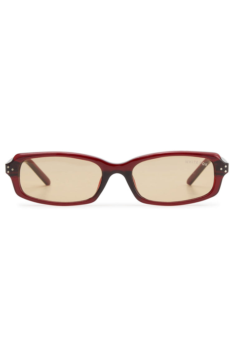 Genevieve Sunglasses Burgundy/Light Orange