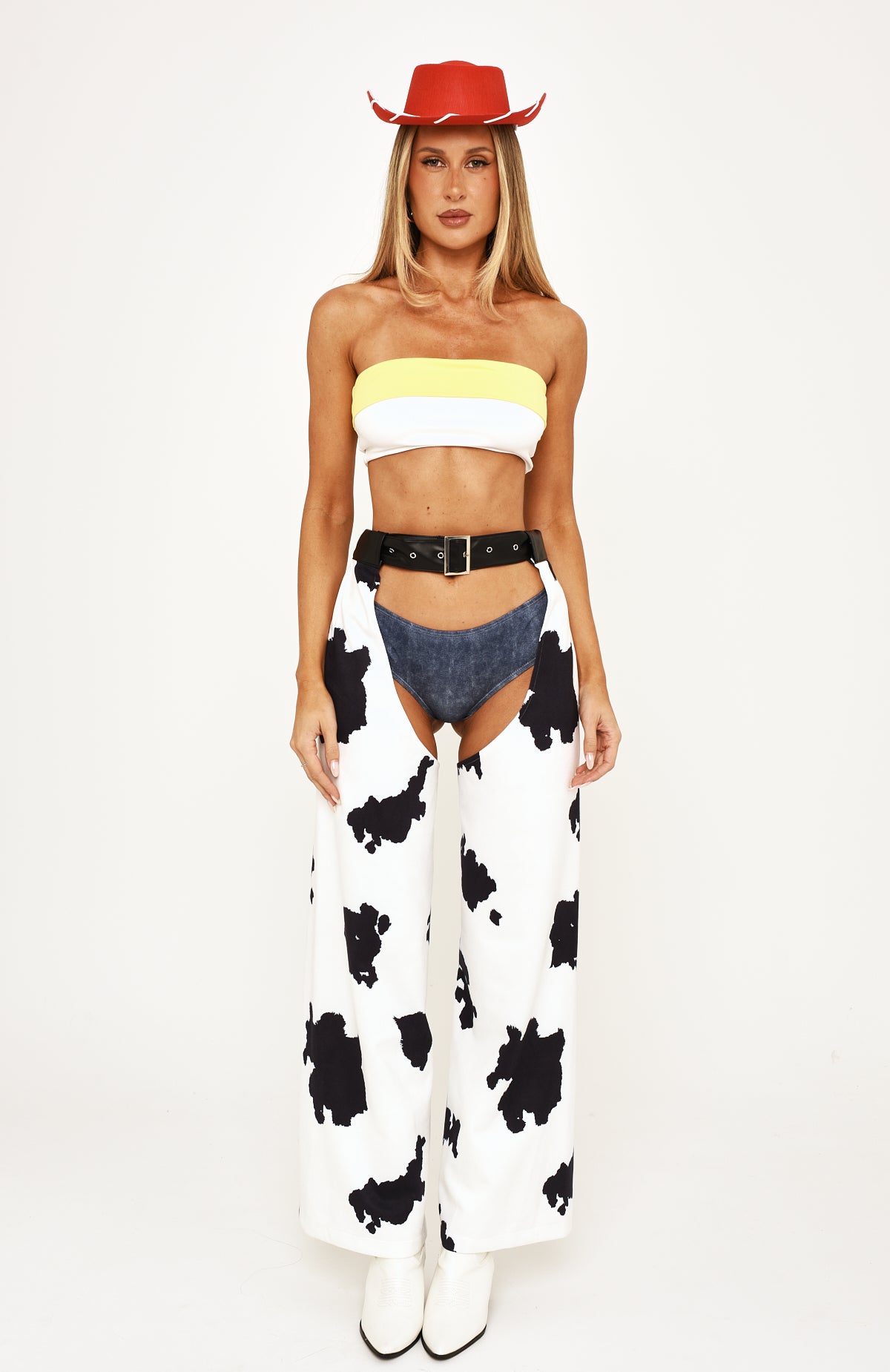 Howdy Honey Chaps Set Cow Print