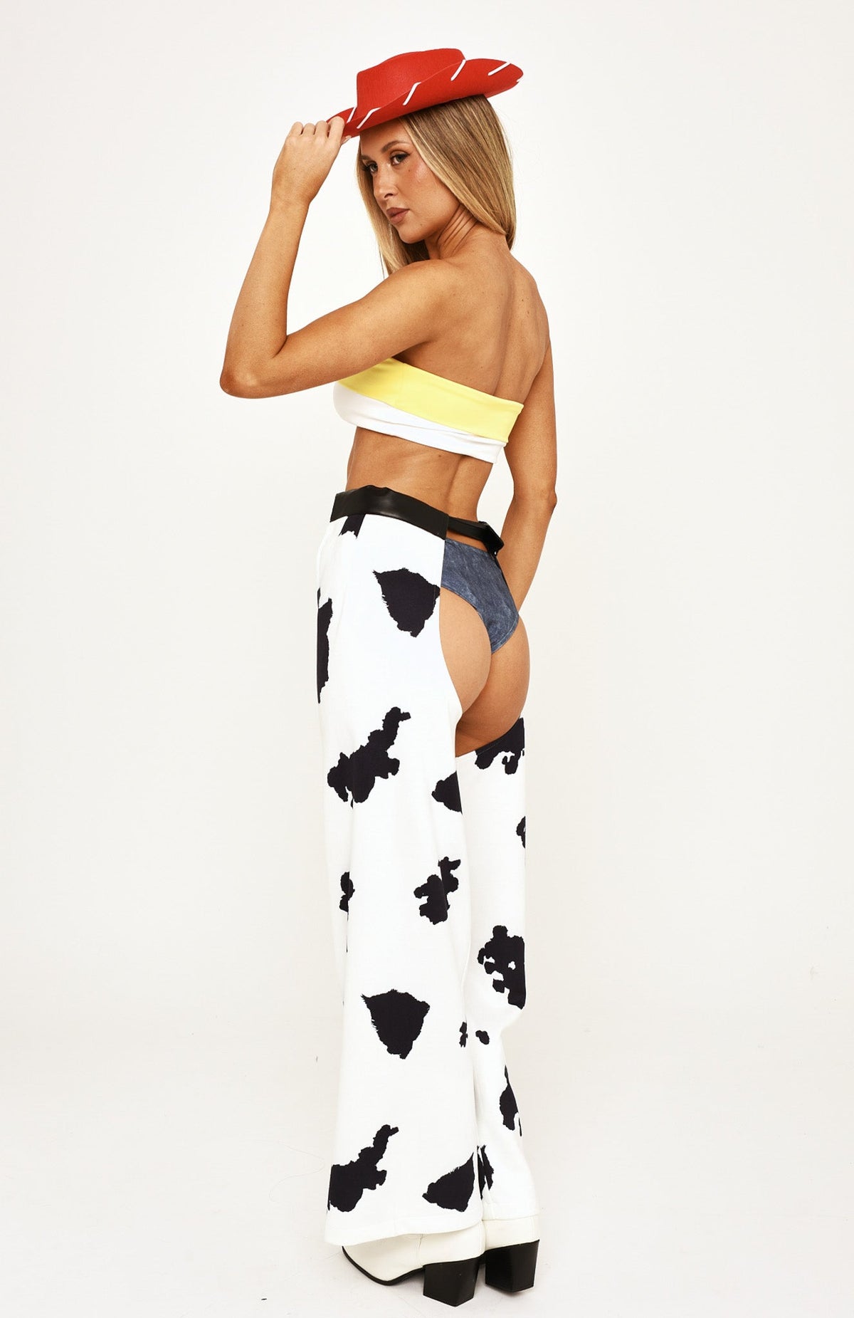 Howdy Honey Chaps Set Cow Print