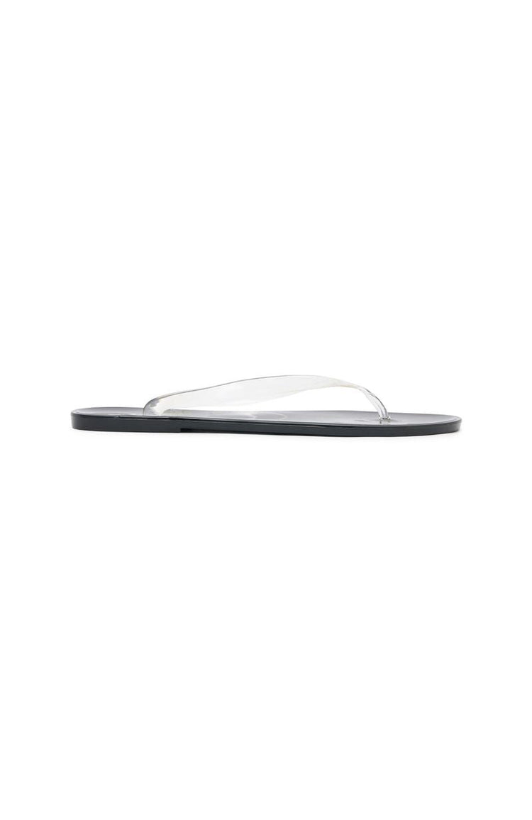 Dean Jelly Thong Sandals Black/Clear