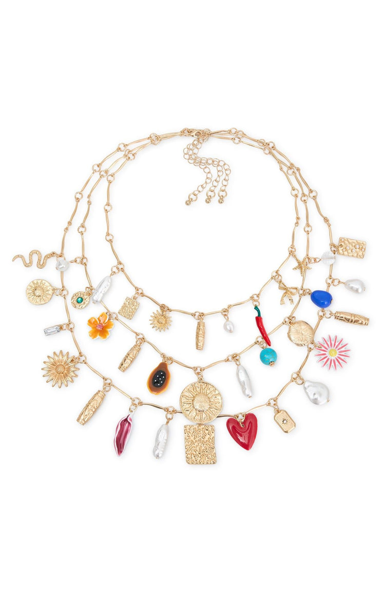 Leila Necklace Set Gold