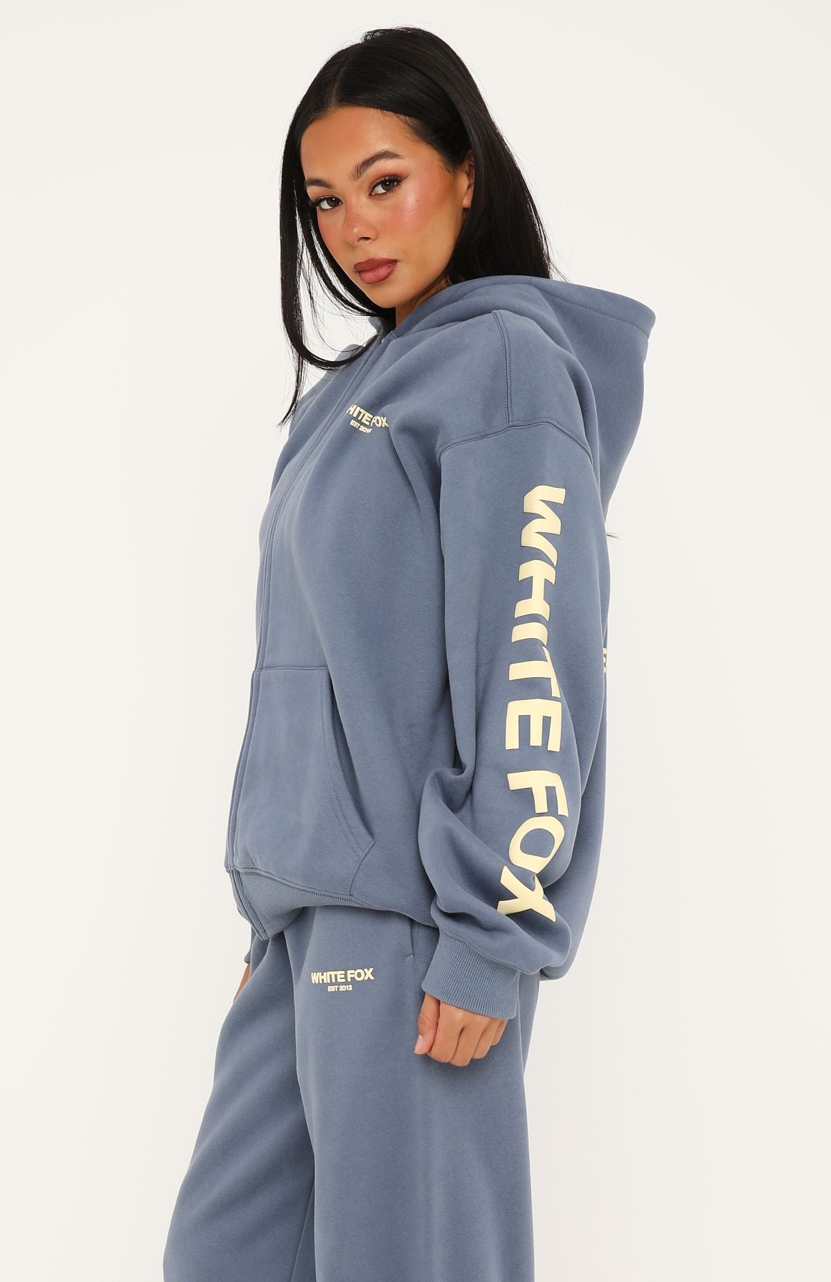 Higher Ground Zip Front Hoodie Ocean