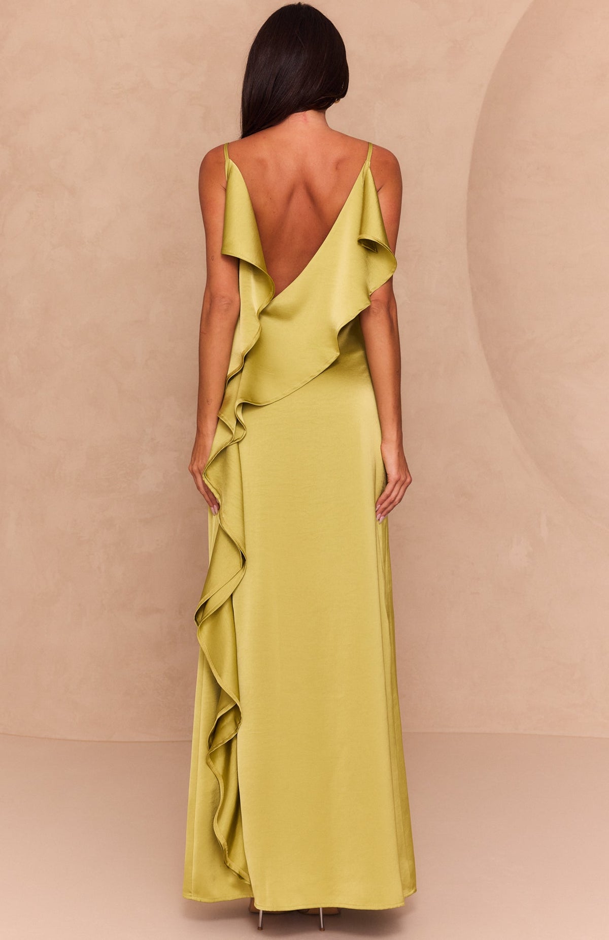 Love Attire Maxi Dress Chartreuse