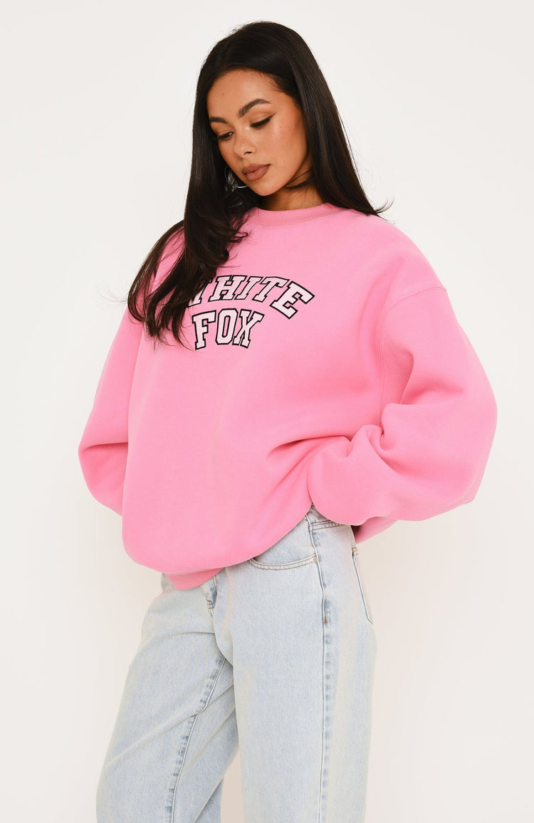 Major Upgrade Oversized Drop Shoulder Sweater Bubblegum