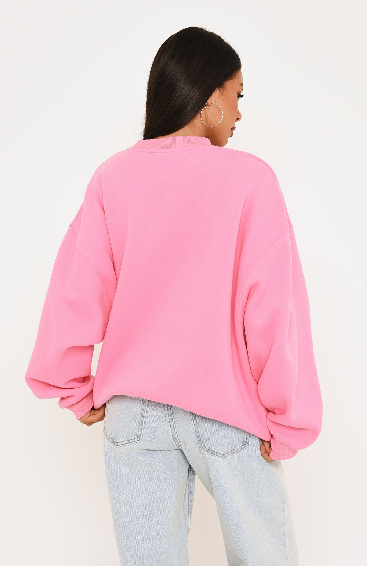 Major Upgrade Oversized Drop Shoulder Sweater Bubblegum