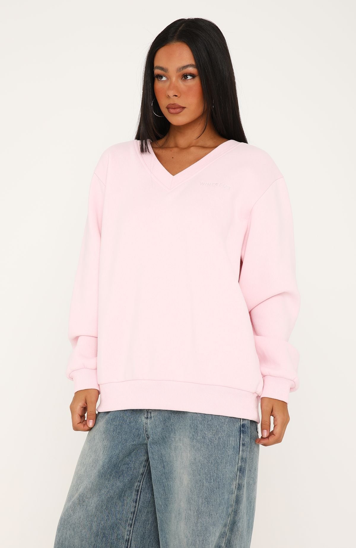 Give You A Break V Neck Oversized Sweater Posy