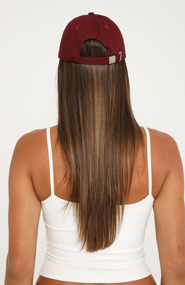 It Happens Slowly Cap Burgundy/Pink