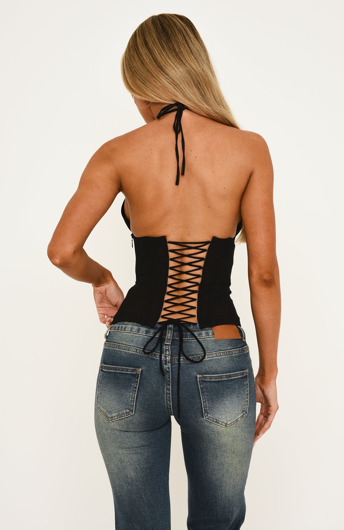 Not Here For It Bustier Black