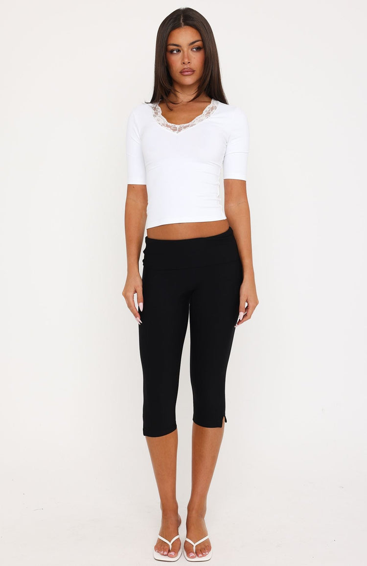 Keep The Change 3/4 Sleeve Top White