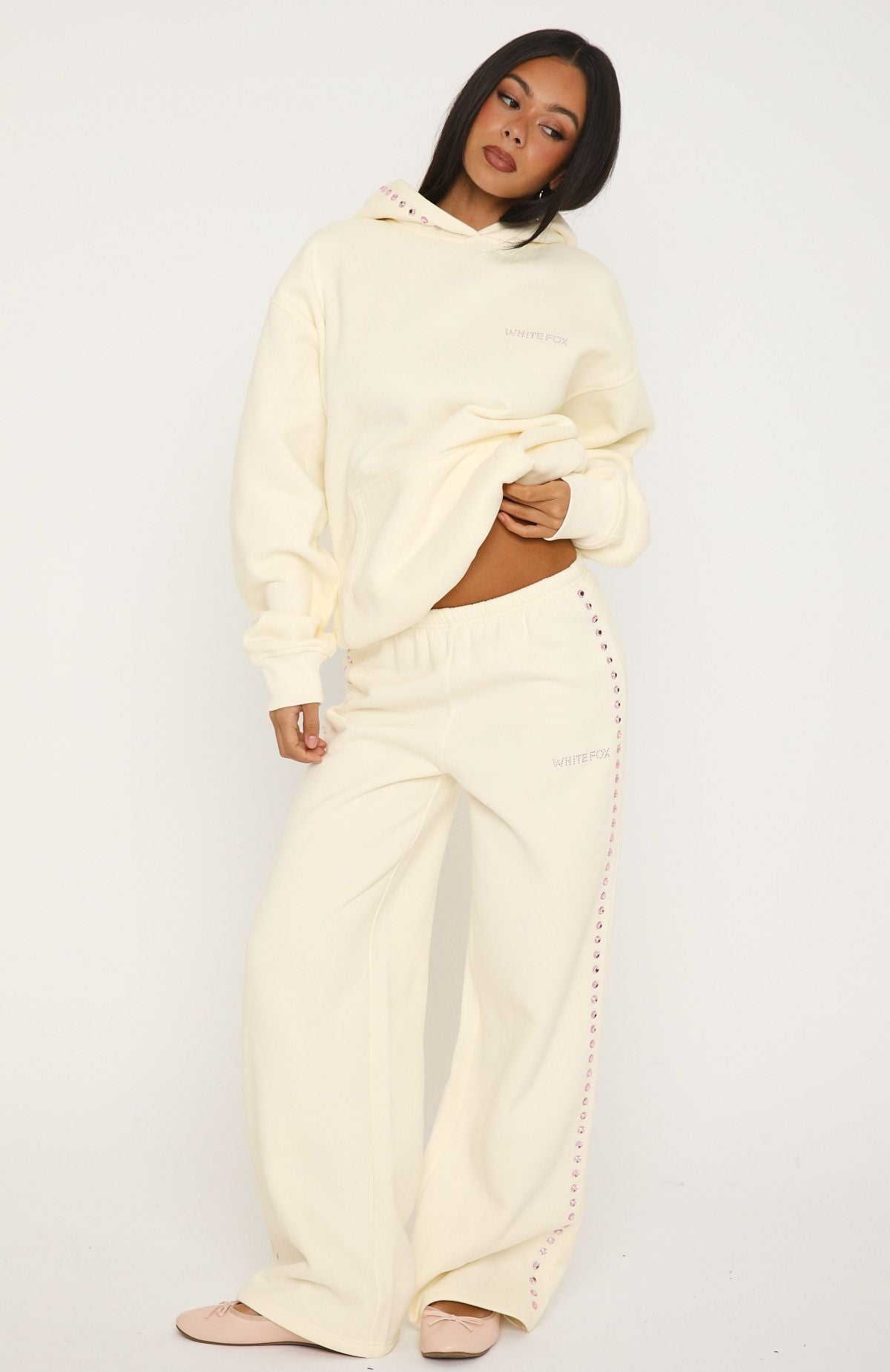Shining Moment Oversized Hoodie Cream