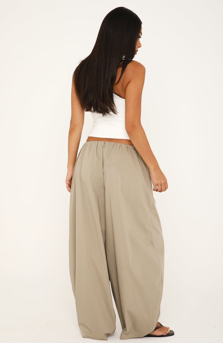 Off The Record Low Rise Cargo Pants Mushroom