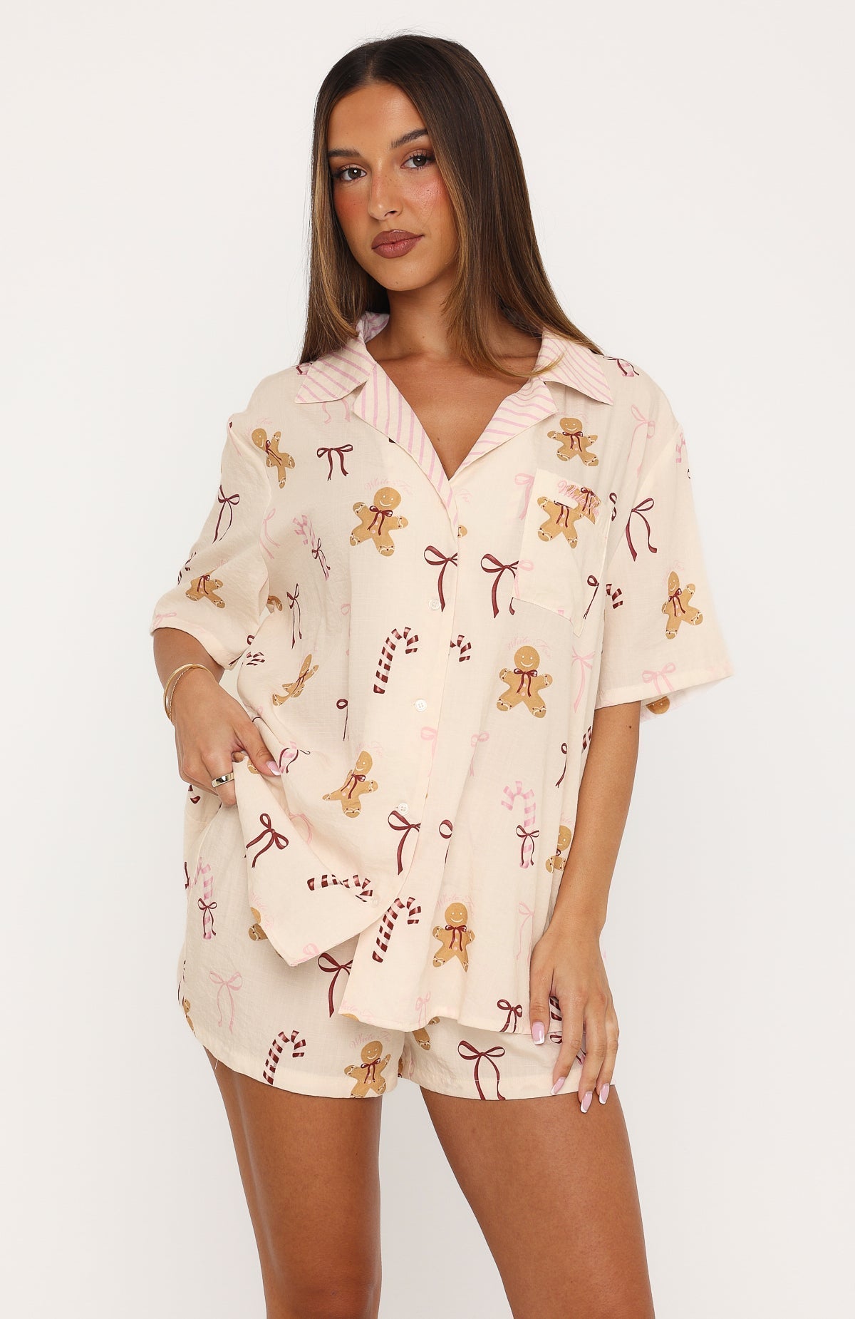 Offline Pyjama Set Gingerbread Candy