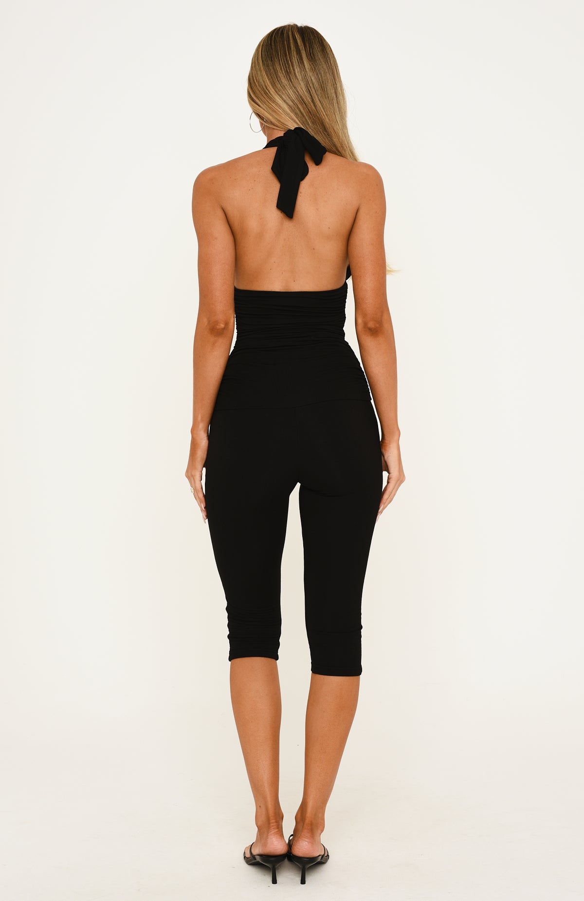 Overnight Icon Capri Playsuit Black