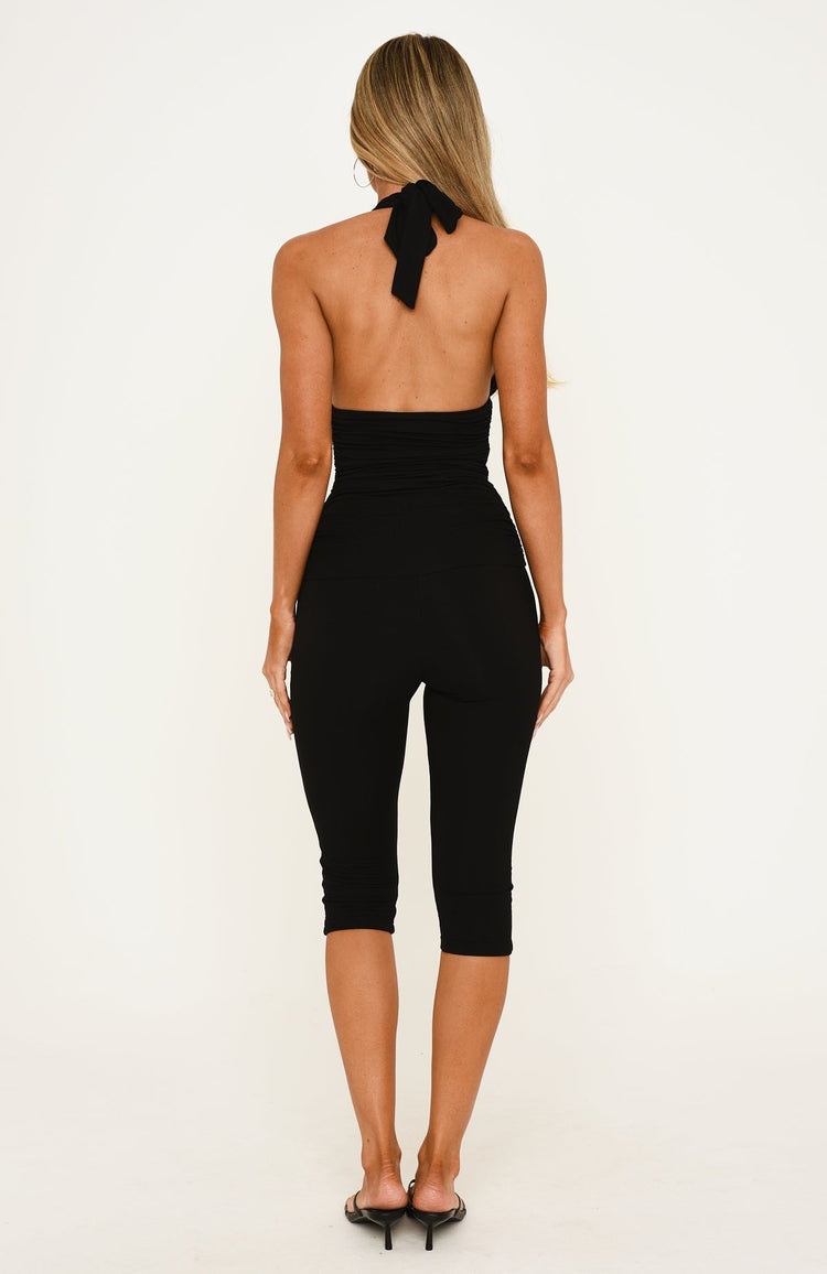 Overnight Icon Capri Playsuit Black