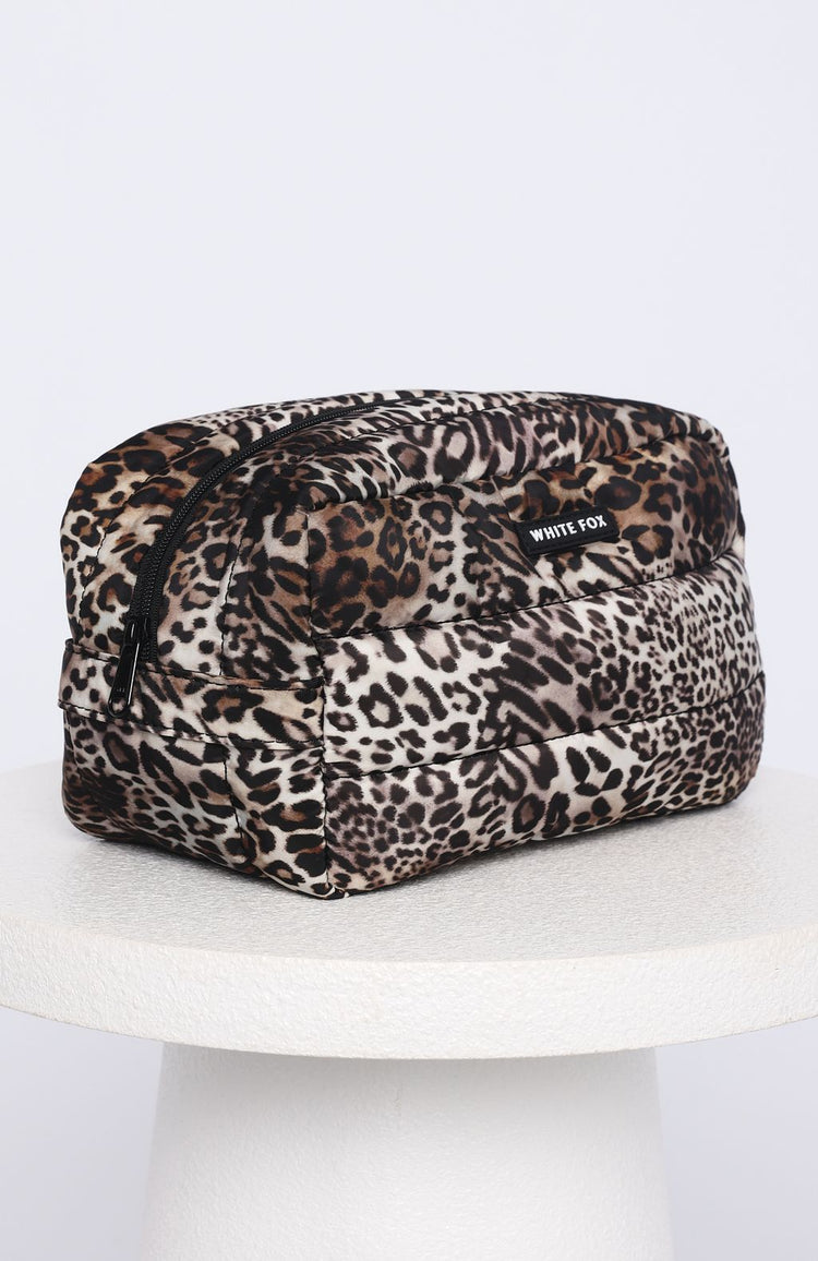 Take A Leap Cosmetic Bag Leopard