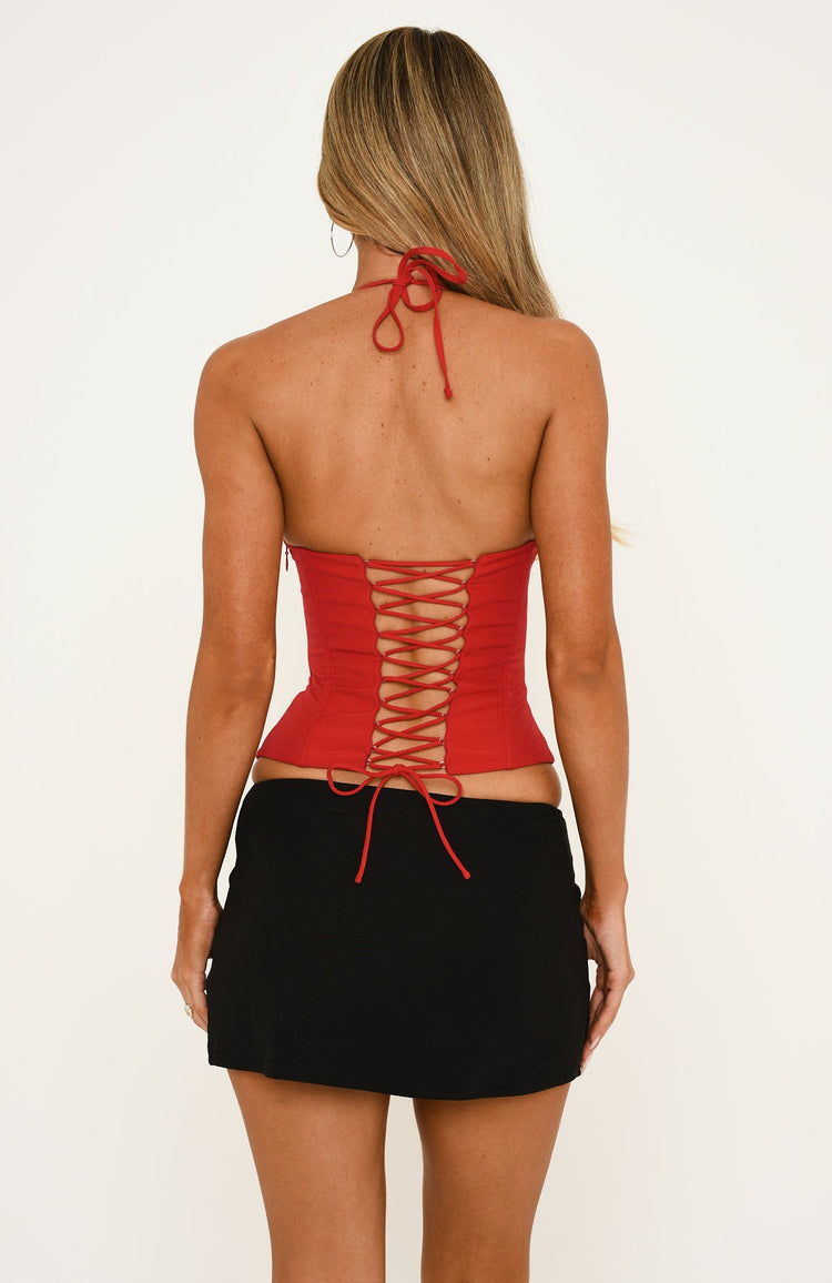 Show Up Bustier Red