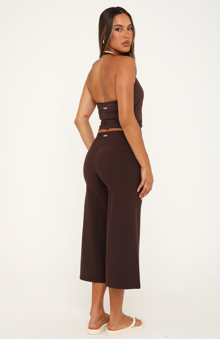 Sorelle Wide Leg Capri Dark Chocolate