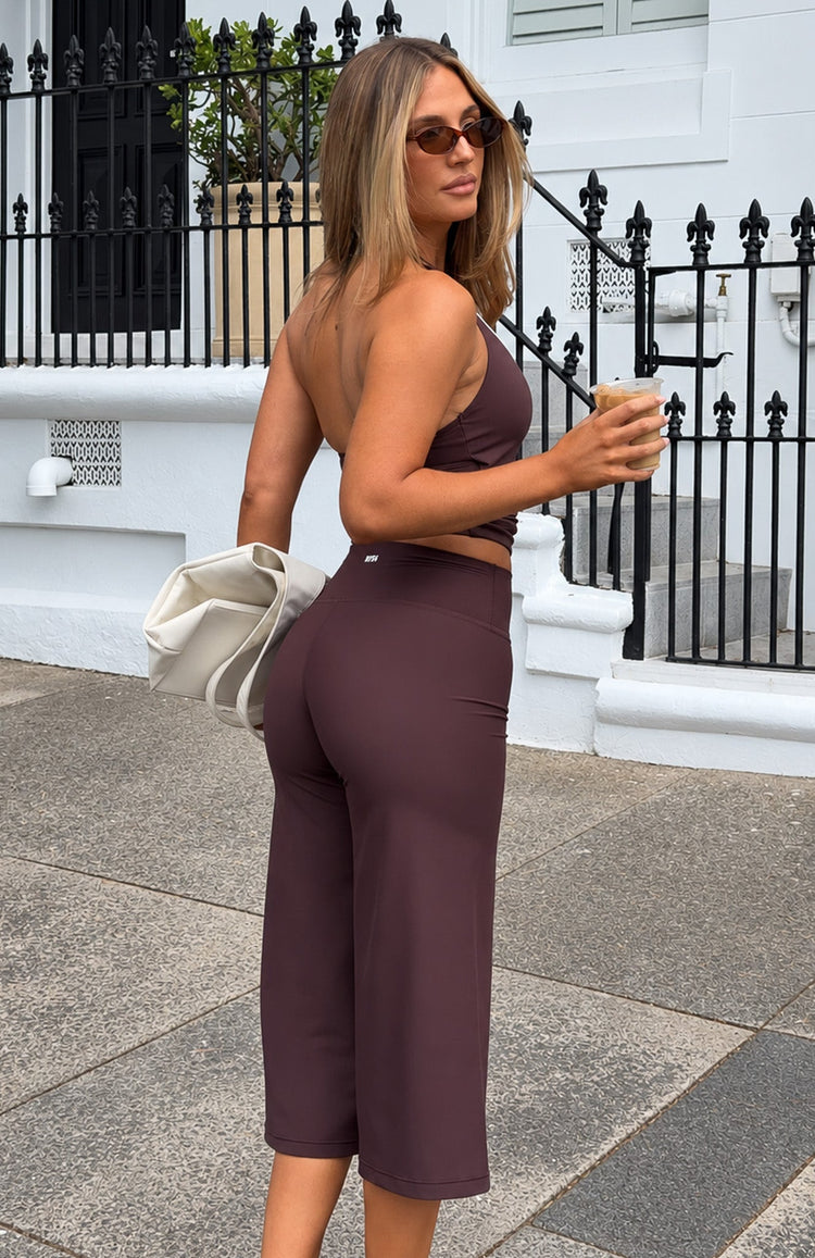 Sorelle Wide Leg Capri Dark Chocolate
