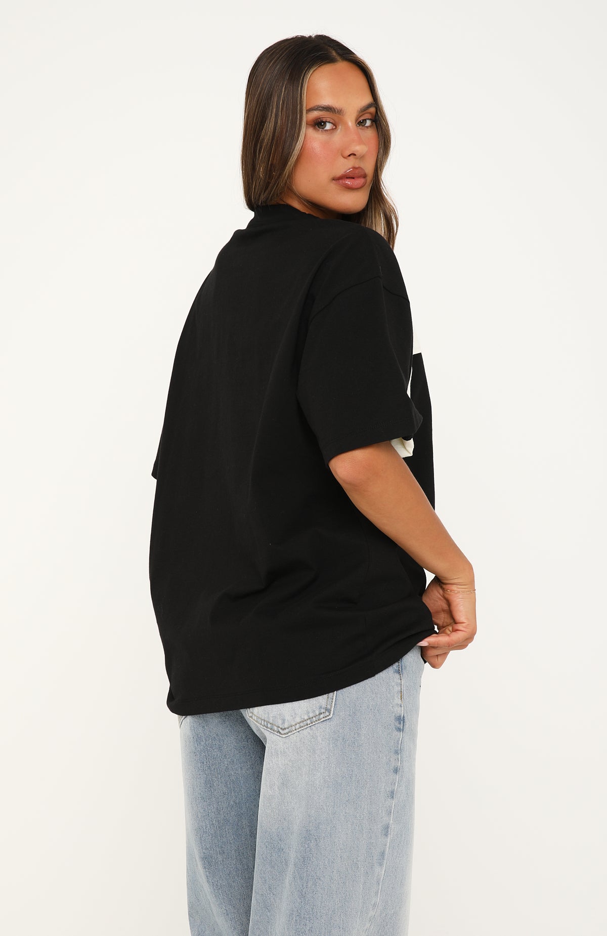 Take Another Chance Oversized Tee Black