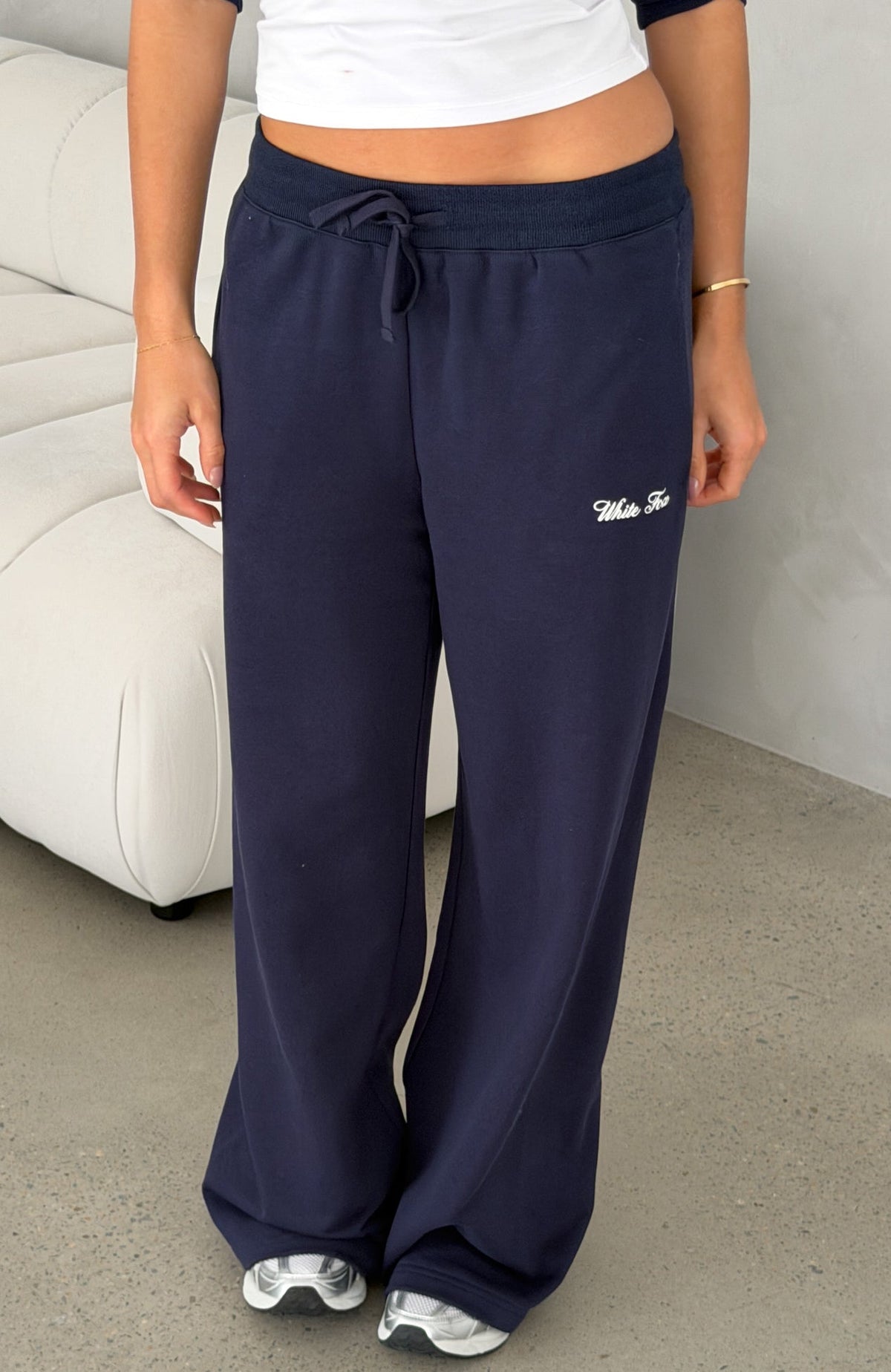 Tatiana Wide Leg Sweatpants Navy
