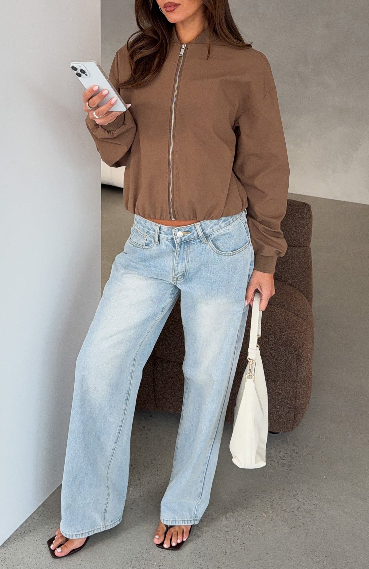 Thora Bomber Jacket Mocha