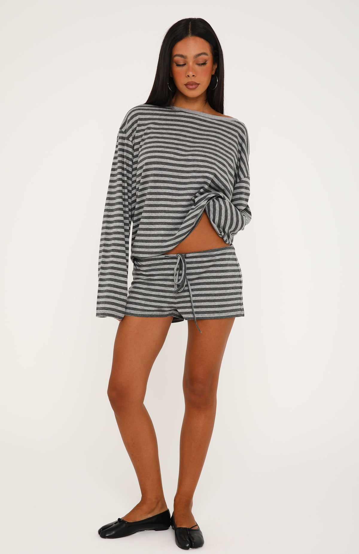 Touchdown Relaxed Shorts Charcoal/Grey Marle