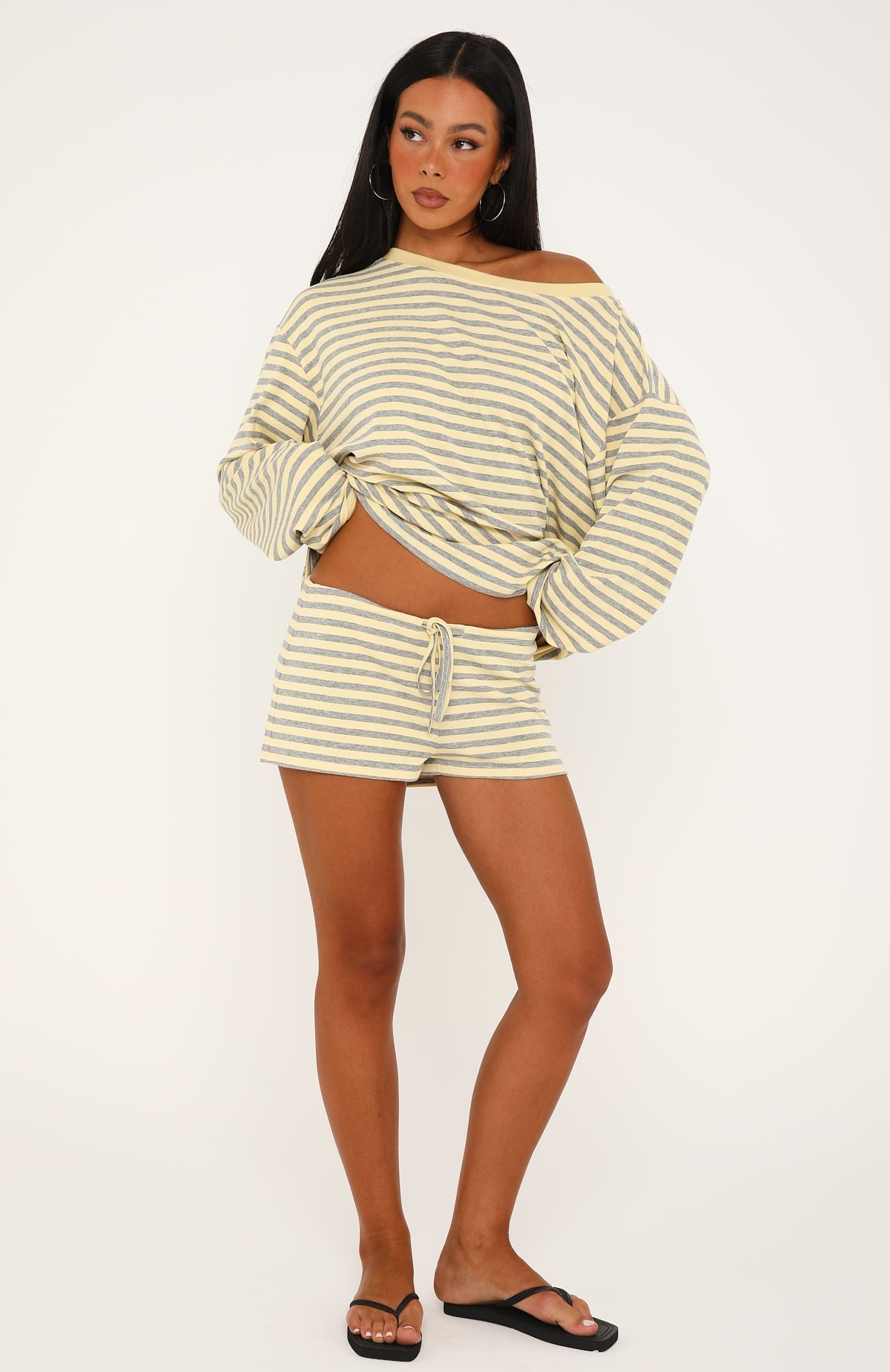 Touchdown Relaxed Shorts Lemon/Grey Marle