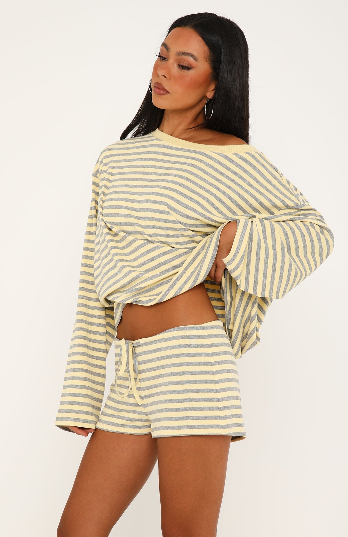 Touchdown Relaxed Shorts Lemon/Grey Marle