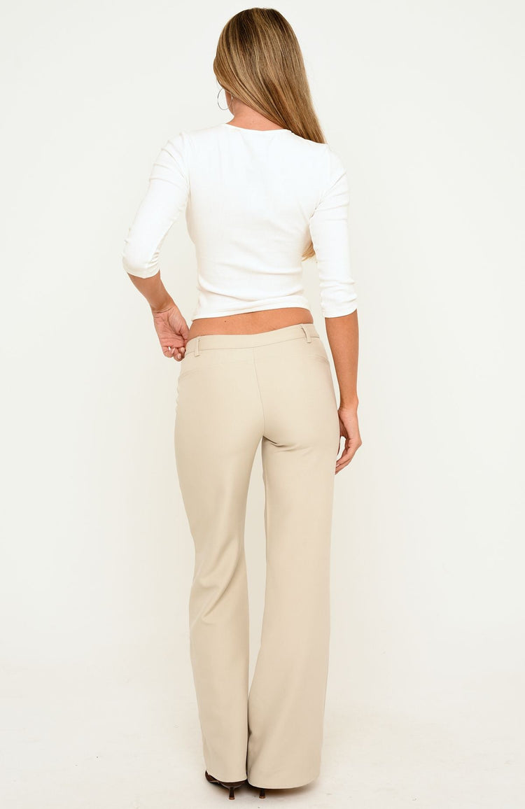 Elite Always Straight Leg Pants Taupe