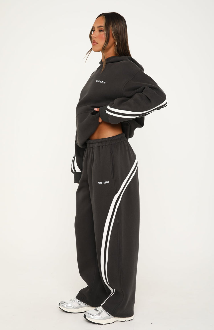 We Both Know Barrel Leg Sweatpants Charcoal