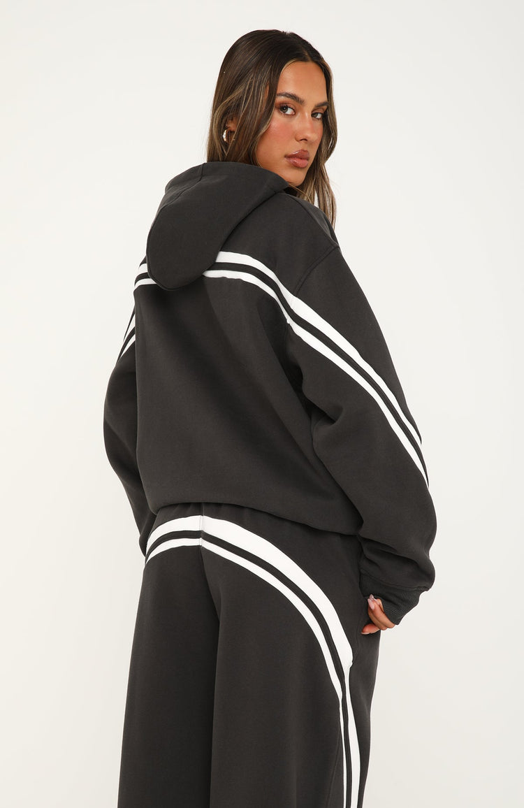 We Both Know Oversized Hoodie Charcoal