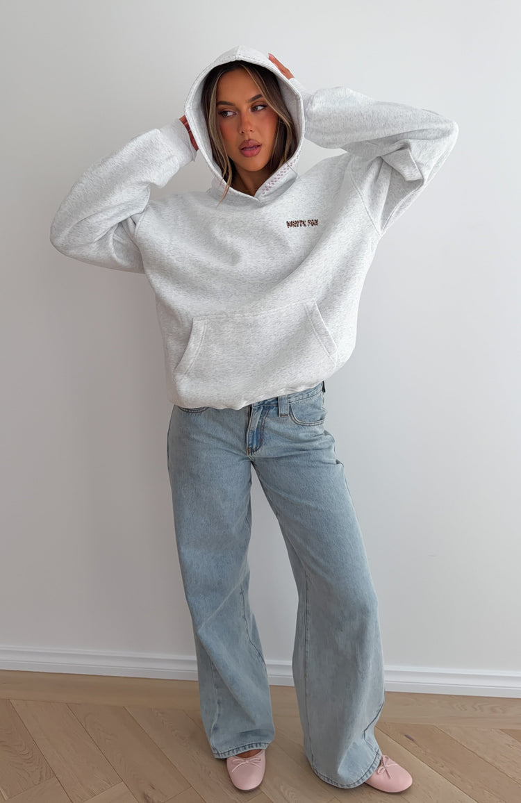 Vivid Light Oversized Hoodie Grey Marle