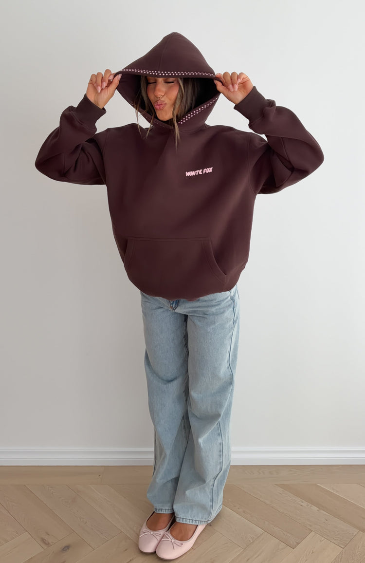 Vivid Light Oversized Hoodie Chocolate