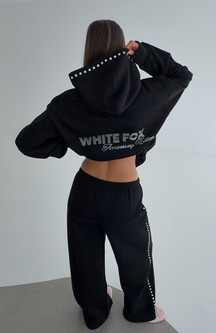 Shining Moment Oversized Hoodie Black