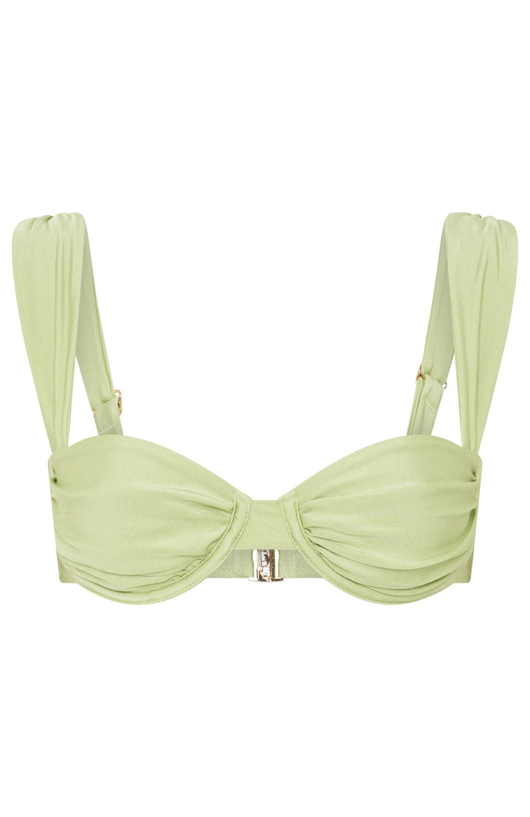 Cascade Bikini Top Pistachio